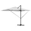 vidaXL Parasol Roma a braccio Beige e Nero 352 x 251 x 265 cm