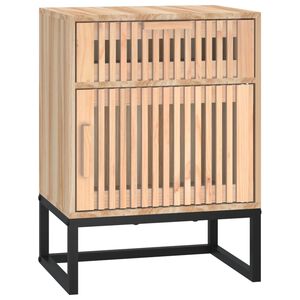 vidaXL Comodino 40x30x55,5 cm Legno Multistrato e Ferro