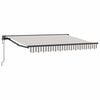 vidaXL Tenda retrattile Grigio chiaro e bianco 3 x 2,5 m