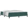 vidaXL Letto a molle con materasso Verde Scuro 180 x 220 cm Tessuto