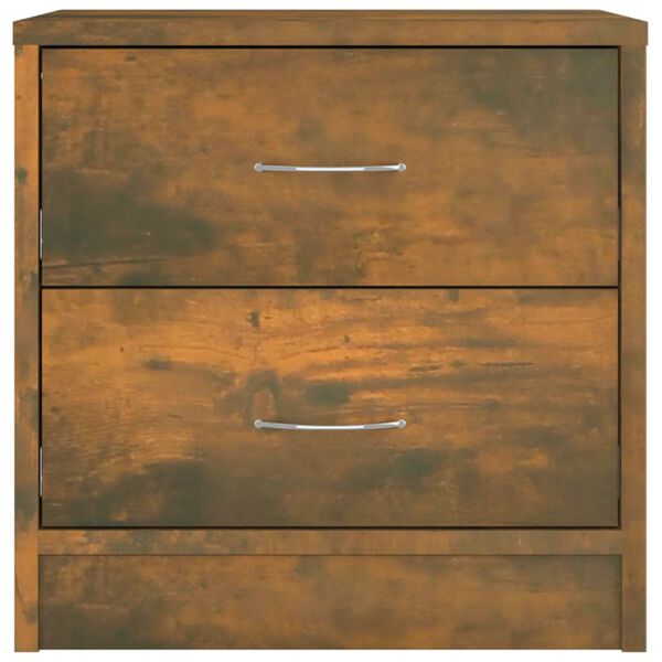 vidaXL Comodino Rovere Fumo 40x30x40 cm in Legno Ingegnerizzato