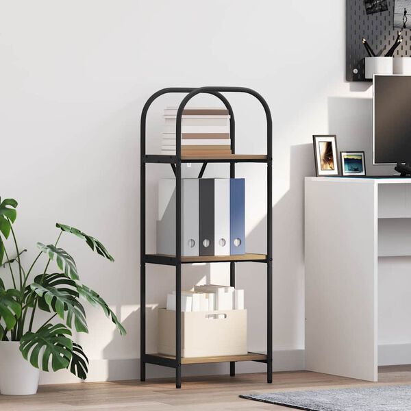 vidaXL Libreria Rovere artigianale 40 x 30 x 109 cm Legno multistrato