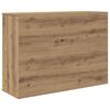 vidaXL Credenza Rovere Artigianale 90x29,5x65 cm in Legno Multistrato