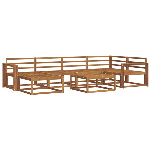 vidaXL Set di divani da esterno 7 pcs Naturale