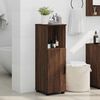 vidaXL Mobile da Bagno con porta Rovere Marrone 30 x 35 x 95 cm
