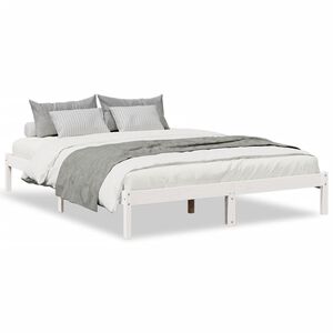 vidaXL Letto Extra Lungo senza Materasso Bianco 180x200 cm in Pino
