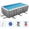 Bestway Set Piscina Rettangolare Power Steel 412x201x122 cm