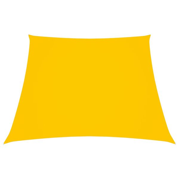 vidaXL Parasole a Vela in Tela Oxford a Trapezio 2/4x3 m Giallo