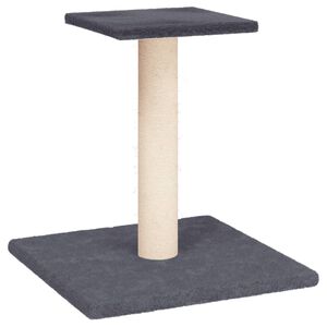 vidaXL Palo Tiragraffi per Gatti con Piattaforma Grigio Scuro 38 cm