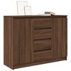 vidaXL Credenza con Cassetti Rovere Marrone 100,5x35x76 cm Truciolato