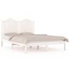 vidaXL Giroletto Bianco Massello Pino 150x200cm King Size