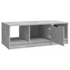vidaXL Tavolino Salotto Grigio Cemento 102x50x36 cm Legno Multistrato