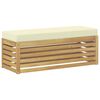 vidaXL Set di divani da esterno Bianco e Crema 115 x 43 x 45 cm