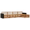vidaXL Set di divani da esterno 5 pz Naturale Legno di Acacia Massello