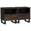 vidaXL Armadio da Notte 2 pz Noce 40 x 33 x 46 cm Legno ingegnerizzato
