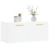 vidaXL Mobile a Parete Bianco 80x36,5x35 cm in Legno Multistrato