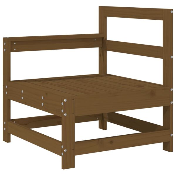 vidaXL Set Salotto da Giardino 7 pz ambra in Legno Massello di Pino