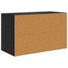 vidaXL Scarpiera Rovere nero 75 x 35 x 45 cm Legno multistrato