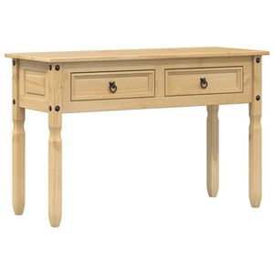 vidaXL Tavolino Consolle Corona 115x46x73 cm in Legno Massello di Pino