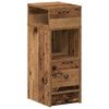 vidaXL Comodini 2 pz con Cassetto Legno Antico 25x31x66 cm