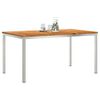 vidaXL TavolodaPranzoEsterno Marrone 200x90x75cm Teak massello