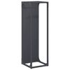 vidaXL Rastrelliera per Legna da Ardere Antracite 25x25x80 cm