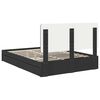 vidaXL Letto con Contenitore Nero 150 x 200 cm Legno multistrato