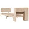 vidaXL Giroletto con Libreria senza Materasso 75x190 cm in Legno Pino