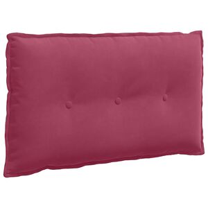vidaXL Cuscino per Schiena Rosso Vino 80 x 50 cm Tessuto in Cords