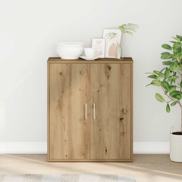 vidaXL Credenza Rovere Artigianale 60x31x70 cm in Legno Multistrato