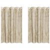 vidaXL Tende in Velluto 2 pz Crema 175 x 140 cm Velluto