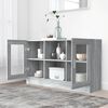 vidaXL Mobile Vetrina Grigio Sonoma 120x30,5x70 cm Legno Multistrato