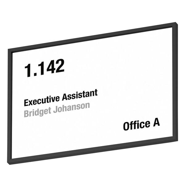 MOEDEL Targhetta per Porta A6 Nera