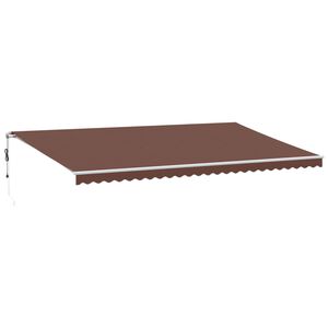 vidaXL Tenda da Sole Retrattile Automatica Marrone 600x350 cm