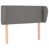 vidaXL Testiera ad Orecchio Grigio Scuro 103x23x78/88 cm in Tessuto