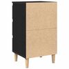 vidaXL Armadio da Notte Rovere Nero 40 x 35 x 69 cm Legno multistrato