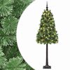 vidaXL Albero di Natale artificiale con rami snodati e palline 120 cm