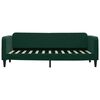 vidaXL Divano Letto Estraibile Cassetti Verde Scuro 80x200cm Velluto