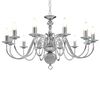 vidaXL Lampadario Argento 12 Lampadine Attacco E14