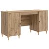 vidaXL Scrivania con lo scaffale Rovere Artigianale 142,5 x 50 x 75 cm