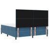 vidaXL Letto a Sorgente LED Blu Scuro 180 x 200 cm Tessuto