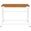 vidaXL Tavolo Bistrò Pieghevole 100x54x71 cm Massello Acacia e Acciaio