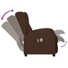 vidaXL Poltrona Wing Back Elettrica Massaggiante Marrone in Similpelle