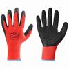 vidaXL Guanti da Lavoro 24 pz Rosso e Nero 9 / l Rivestimento in lattice