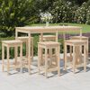 vidaXL Set Bar da Giardino 7 pz in Legno Massello di Pino