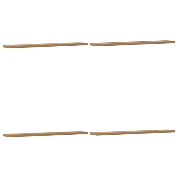 vidaXL Mensole Parete 4pz Rovere Artigianale 60x20x1,5cm in Truciolato