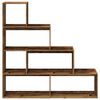 vidaXL Libreria a 4 Ripiani Legno Vecchio 143,5x29x143,5 cm Truciolato