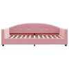 vidaXL Letto da Giorno Rosa 100x200 cm in Velluto