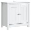vidaXL Mobile Lavabo da Bagno BERG Bianco 60x34x59 cm Massello Pino