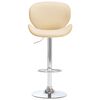 vidaXL Sedia da Bar Crema in Similpelle